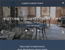 Tablet Screenshot of garnetghosttown.org